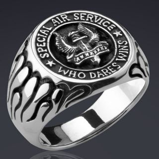 SPECIAL FORCES   SPECIAL AIR SERVICE SAS SILVER RING