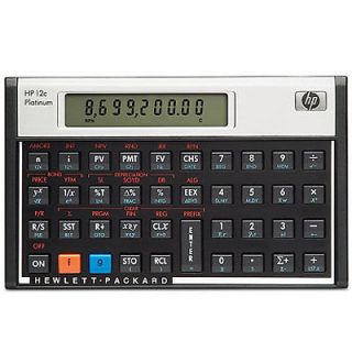 HP 12c Platinum Financial Calculator F2231AA#ABA