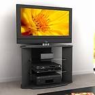 Black TV Stand Flat Screen 35 Inch Television Entertainment Center NEW 
