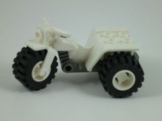 Used LEGO Vehicle   White Tricycle 3 Wheeler ATV