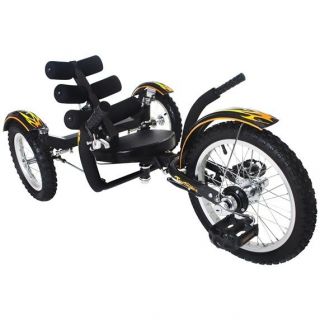 New Mobito 16 3 WHEEL Tricycle RECUMBENT Bike Black