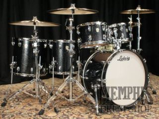 Ludwig Classic Maple Drum Set   Black Galaxy   Vinnie Colaiuta 
