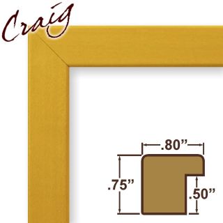 Inch Wide Flat Yellow Picture Frame Poster Frame Interior Wall 