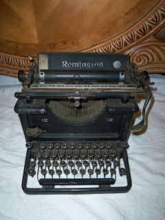 Vintage Remington # 12 Model Typewriter Estate Find