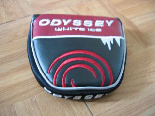 ODYSSEY WHITE ICE MALLET PUTTER HEAD COVER HEADCOVER SABERTOOTH 2 BALL 