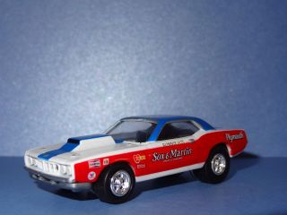 1971 PLYMOUTH CUDA SOX & MARTIN NHRA 1/64 SCALE LIMITED EDITION REAL 