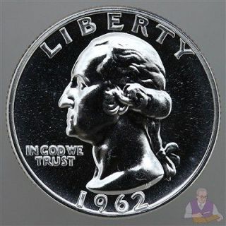 1962 Washington Quarter Gem Proof 90% Silver US Coin