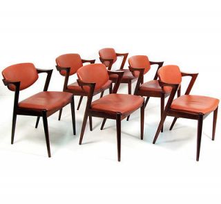   Rosewood Chairs by Kai Kristiansen retro 1960s finn juhl hans wegner