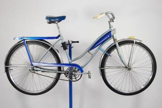 Vintage 1960s Murray Hiawatha Ladies bicycle blue middleweight bike 