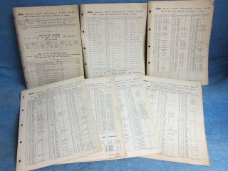 1951 1952 Ford Service Parts Information Letters (Lot of 7)