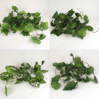   of Artificial Ivy Leaf Garland Vine! Fake Leaves Foliage Flowers