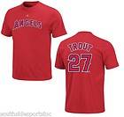 MIKE TROUT ANGELS YOUTH AUTHENTIC NAME AND NUMBER JERSEY SHIRT NEW