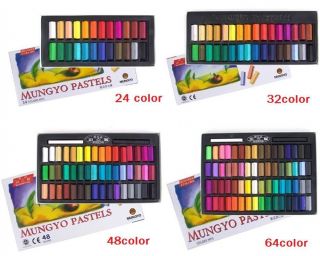 New Non toxic Square Chalk Pastel 24,32,48,64 Color Set.soft drawing 