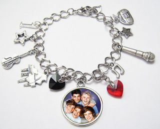 One Direction Charm Bead Photo Bracelet   Harry Zayn Liam Louis Niall