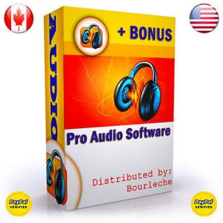 RECORDING STUDIO SOFTWARE FOR AUDIO SOUND MUSIC EDITING   FOR  