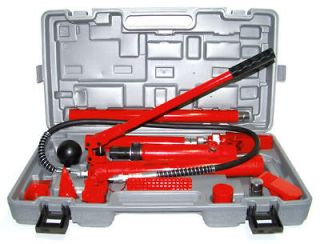  Power Hydraulic Jack Body Frame Repair Kit Tools Ram Pump Lift Auto