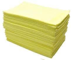 24 NEW YELLOW MICROFIBER TOWEL NEW CLEANING CLOTHS 16X16 MANUFACTURES 