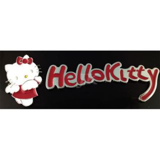 Car Decor 3D Decal Emblem Metal Hello Kitty with Letter Auto Car 