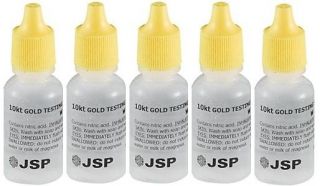 Bottles 10K Gold Metal Test Acid Karat Testing Liquid Solution 