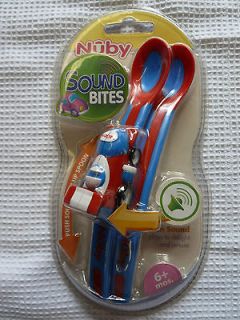   Sound Bites Feeding Spoons for Babies 6+Mos. Fun Sounds   Baby Gift