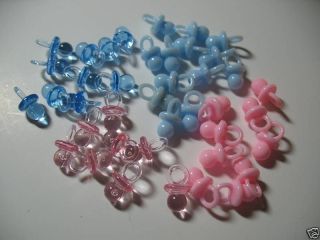 144 MINI PACIFIERS 5/8 Baby Shower Decor more colors