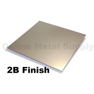 304 Stainless Steel Sheet .015 x 24 x 48   2B Finish