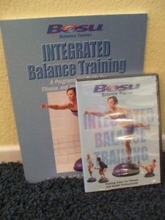 NEW Bosu Balance Trainer DVD and Manual Integrated Balance Training
