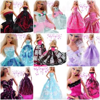   Pcs Fashion Handmade Dresses & Clothes 10 Shoes For Barbie Doll