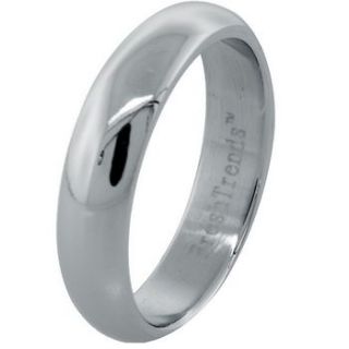 Mens Womens Stainless Steel Thin Wedding Band Size 6