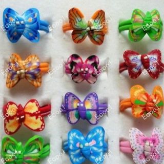 New wholesale jewelry mixed lots 25pcs children Polymer clay rings 