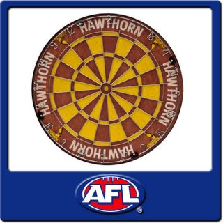 Official Licensed Afl Hawthorn Hawks Dartboard