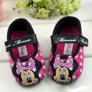   DISNEY BABY MINNIE MOUSE BABYS FIRST NON SLIP WALKERS,3 SIZES AVAIL