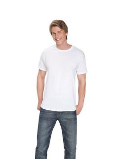 30 Hanes Cheap Plain WHITE Mens Heavyweight Cotton Tee T Shirts 