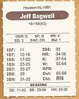 Jeff Bagwell   1992 Avalon Hills   Statis Pro Game Card #NNO   Houston 