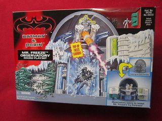 Batman & Robin Mr Freeze Observatory Micro Playset MIB  unopened old 