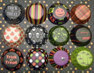 New Halloween Cupcake Muffin Baking Liners You Choose Your Own Stack 
