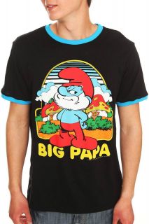 NEW SWEET The Smurfs Big Papa Ringer T Shirt Size XS