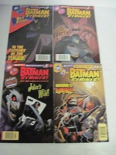 COMPLETE SET OF BATMAN STRIKES! #1 4 DC COMICS ANIMATED SERIES 2004
