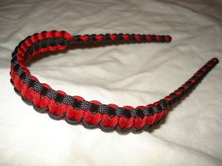 On Target Bow Wrist Sling in Black/ Red for compound bows