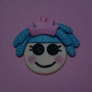 Fondant edible lalaloopsy cupcake topper for birthday,party favor 