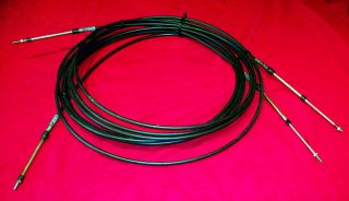 Pair of: 18 Morse Ultraflex Outboard Control Cables For: Yamaha 