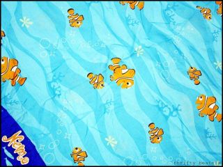 Vintage Disney Finding Nemo Characters Kids Print Bedsheet