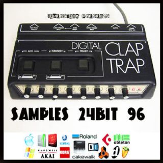   drum clap trap analog vintage 24 bit 96 24Bit retro beat sample