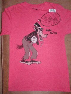 Mens Disney 3 Little Pigs Wolf Vintage Artist Collection T Shirt New 
