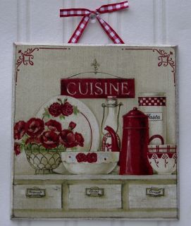French Shabby Chic Cuisine Home Decor Picture Plaque