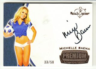 2012 Benchwarmer Soccer Premium Autograph Auto Michelle Baena 33/50