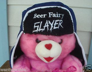 CANADIAN CLUB BEER FAIRY SLAYER BEANIE SNOW HAT+ CAN STUBBY COOLER 
