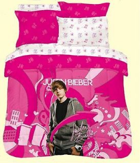 Full/Double Justin Bieber Justins World 3PC Comforter Bedding Set