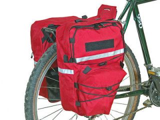   Cimmaron Red Bike Pannier Bicycle Rack Cycling Cargo Bag Rear Pack