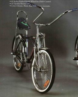 20 Lowrider Complete W/ 68 spoke Bike Bicycle Black